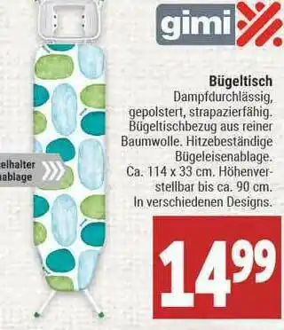 Marktkauf Gimi Bügeltisch Angebot