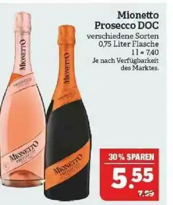 Marktkauf Mionetto Prosecco Doc Angebot