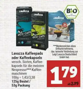 Marktkauf Lavazza Kaffeepads Oder Kaffeekapseln Angebot