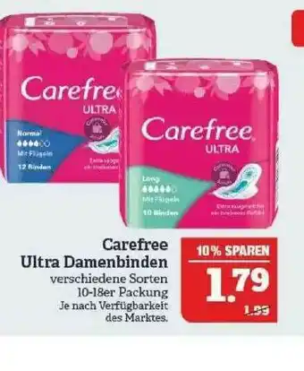 Marktkauf Carefree Ultra Damenbinden Angebot