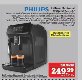 Marktkauf Philips Kaffeevollautomat Ep 1220.00 Panarello Angebot