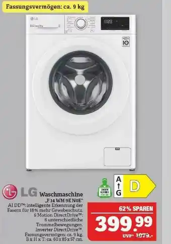 Marktkauf Lg Waschmaschine F14wm9en0e Angebot