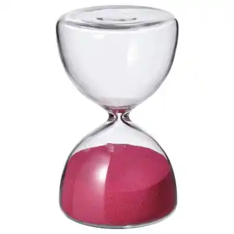 IKEA Eftertänka deko-sanduhr klarglas/leuchtend rosa 10 cm Angebot