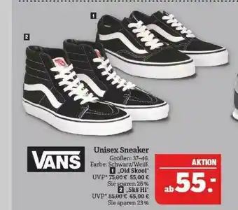 Marktkauf Vans Unisex Sneaker Angebot