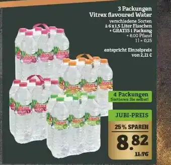 Marktkauf 3 Packungen Vitrex Flavoured Water Angebot