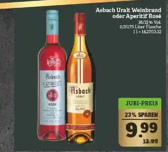 Marktkauf Asbach Uralt Weinbrand Oder Aperitif Rosé Angebot