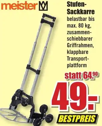 B1 Discount Baumarkt meister Stufen-Sackkarre Angebot