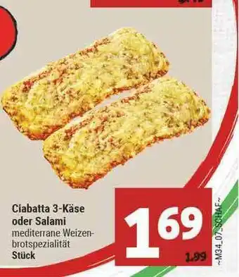 Marktkauf Ciabatta 3-käse Oder Salami Angebot