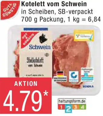 Marktkauf Gut & Günstig Kotelett vom Schwein 700 g Packung Angebot