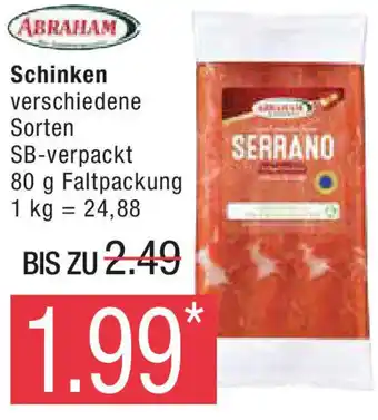 Marktkauf ABRAHAM Schinken 80 g Angebot