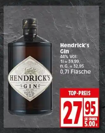 Elli Markt Hendrick's Gin 0,71 Flasche Angebot