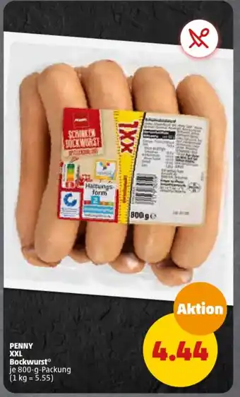 PENNY PENNY XXL Bockwurst* je 800-g-Packung Angebot