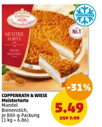 PENNY COPPENRATH & WIESE Meistertorte Mandel Bienenstich, je 800-g-Packung Angebot
