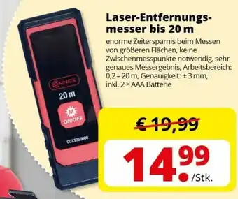 Groschen Laser Entfernungsmesser bis 20m Angebot