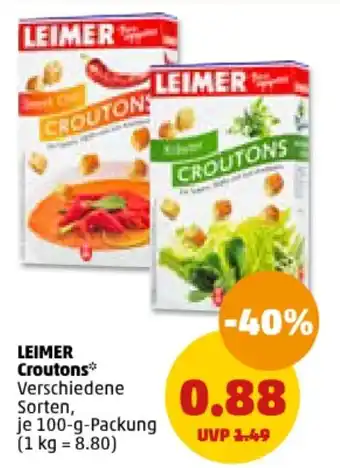 PENNY LEIMER Croutons* je 100-g-Packung Angebot