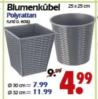 Wreesmann Blumenkübel Polyrattan Angebot