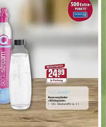 REWE Kaufpark Sodastream Reservezylinder Klicksystem Angebot