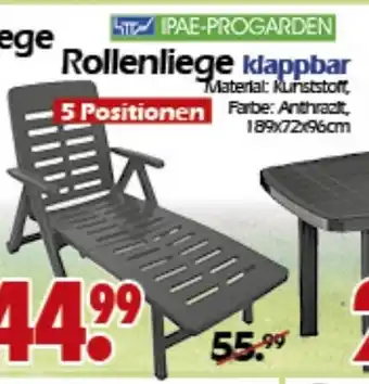 Wreesmann Rollenliege Klappbar Angebot