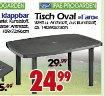 Wreesmann Tisch Oval Faro Angebot