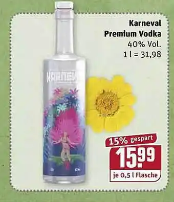 REWE Kaufpark Karneval Premium Vodka 0,5L Angebot