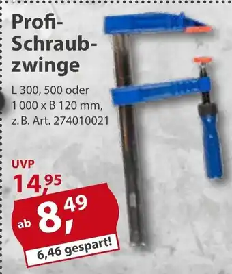 Sonderpreis Baumarkt Profi-Schraub-zwinge Angebot