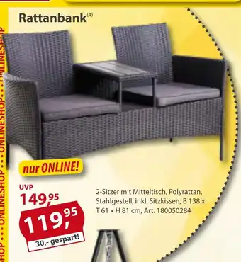 Sonderpreis Baumarkt Rattanbank Angebot