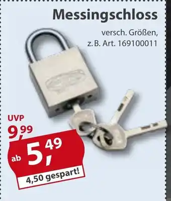 Sonderpreis Baumarkt Messingschloss Angebot