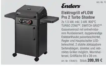 team baucenter Enders Elektrogrill eFLOW Pro 2 Turbo Shadow Angebot