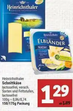 Marktkauf Heinrichsthaler Schnittkäse Angebot