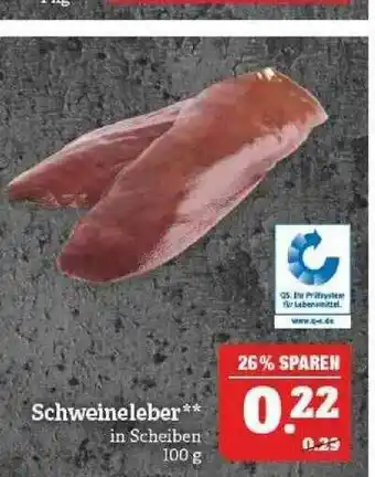 Marktkauf Schweineleber Angebot