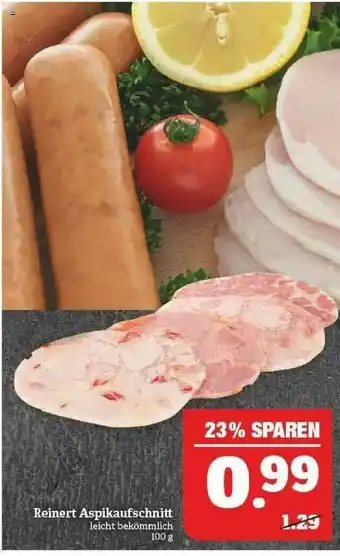 Marktkauf Reinert Aspikaufschnitt Angebot