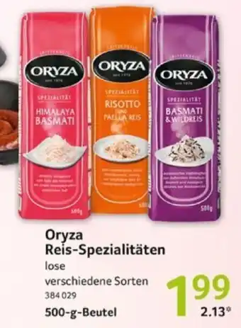 Selgros Oryza Reis-Spezialitäten 500-g-Beutel Angebot