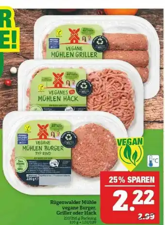 Marktkauf Rügenwalder Mühle Vegane Burger Griller Oder Hack Angebot