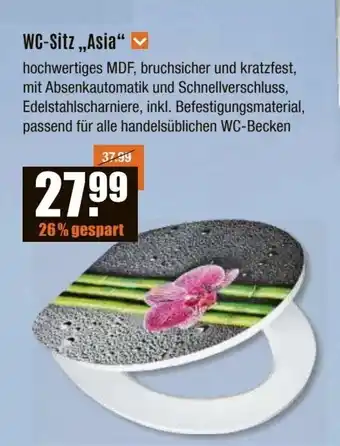 V Baumarkt WC-Sitz ,,Asia" Angebot