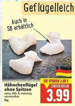 E-Center Hähnchenflügel Ohne Spitzen Angebot