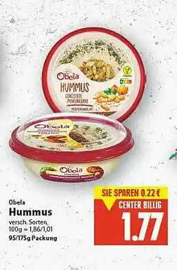 E-Center Obela Hummus Angebot