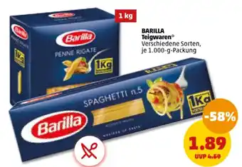 PENNY BARILLA Teigwaren* 1 kg Angebot