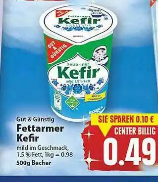 E-Center Gut & Gunstig Fettarmer Kefir Angebot