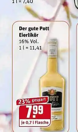 REWE Kaufpark Der Gute Pott Eierlikör 0,7L Angebot