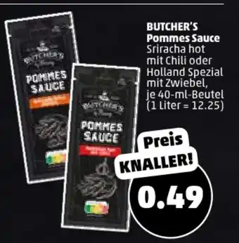 PENNY BUTCHER'S Pommes Sauce je 40-ml-Beutel Angebot