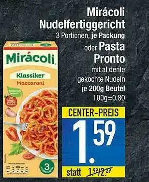 E-Center Mirácoli Nudelfertiggericht Oder Pasta Pronto Angebot