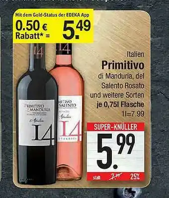 E-Center Italien Primitivo Angebot