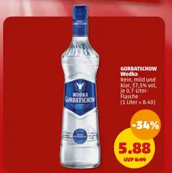 PENNY GORBATSCHOW Wodka je 0,7-Liter-Flasche Angebot