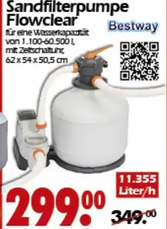 Wreesmann Bestway Sandfilterpumpe Flowclear Angebot