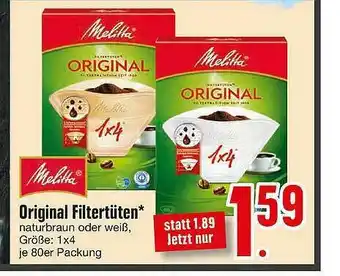 Edeka Melitta Original Filtertütten Angebot