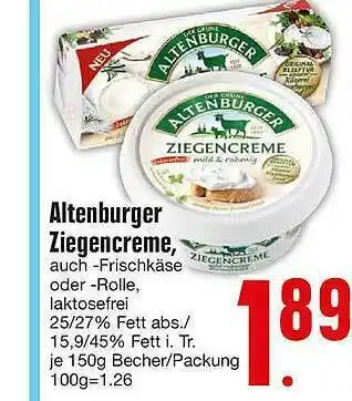 Edeka Altenburger Ziegencreme Angebot