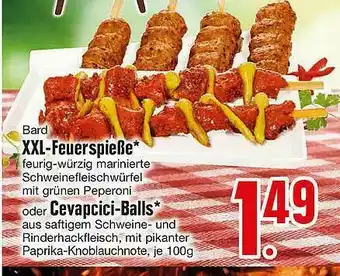 Edeka Bard Xxl-feuerspieße Oder Cevapcici-balls Angebot