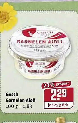 REWE Kaufpark Gosch Garnelen Aioli 125g Angebot