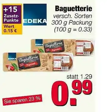 Edeka Scherer Baguetterie Angebot