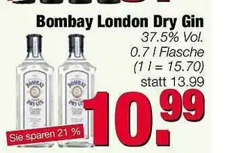 Edeka Scherer Bombay London Dry Gin Angebot